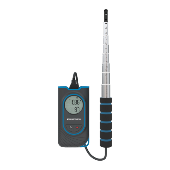 sauermann Si-VH3 Thermo-Anemometer Manuals