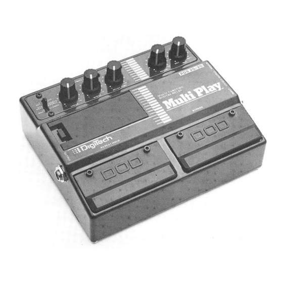 DigiTech PDS2020 Manual