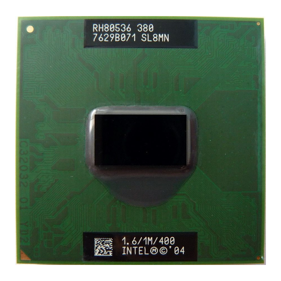 Intel RH80536GC0332M - Pentium M 1.8 GHz Processor Datasheet