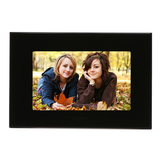 Sony S-Frame DPF-D92 Quick Manual