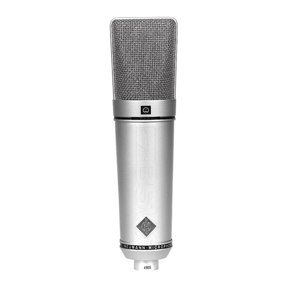 Neumann.Berlin U89i Operating Manual