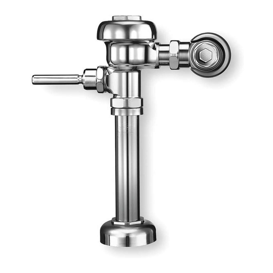 Sloan Regal 110 Installation Instructions Manual