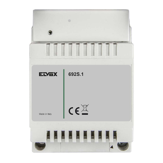 Vimar Elvox 692S.1 Installer's Manual