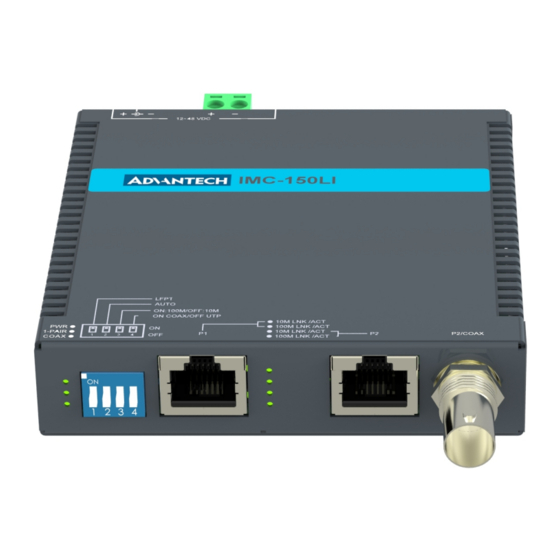 Advantech IMC-150LI Startup Manual