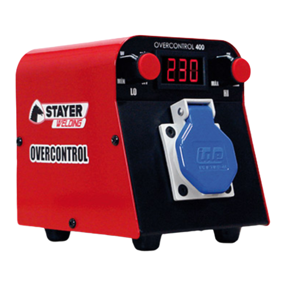 stayer OVERCONTROL 400 Operating Instructions Manual
