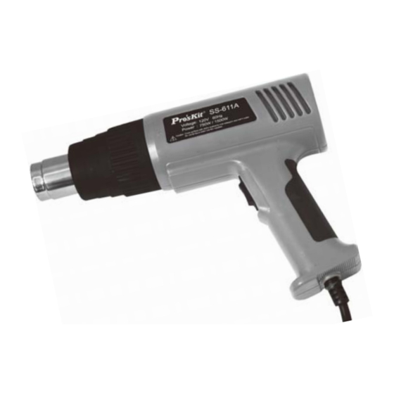 User Manuals: Pro's Kit SS-611 Heat Gun Set