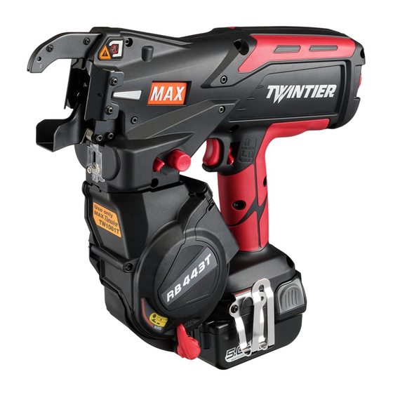 Max TWINTIER RE-BAR-TIER RB443T CE Manuals