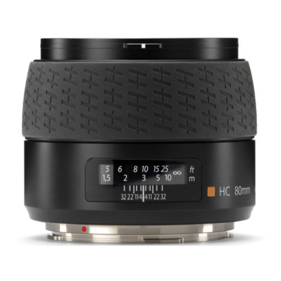 Hasselblad HC 2.8/80 Specification Sheet
