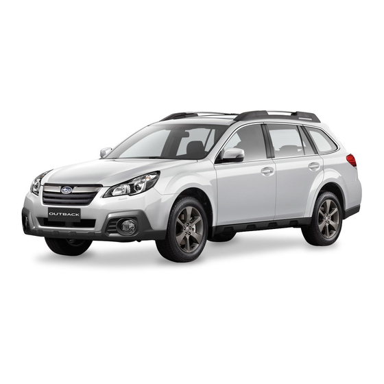 Subaru 2015 Outback Quick Reference Manual