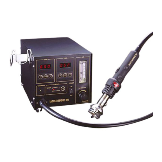 Hakko Electronics 852 Instruction Manual
