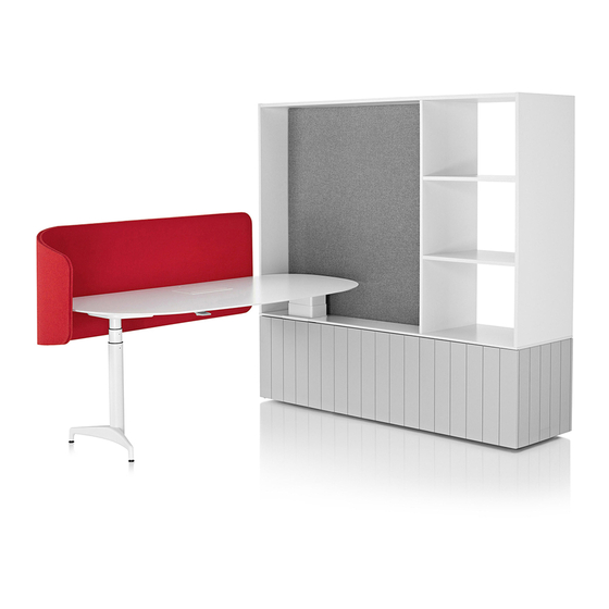HermanMiller Locale T-Desk Installation And Operating Instructions Manual