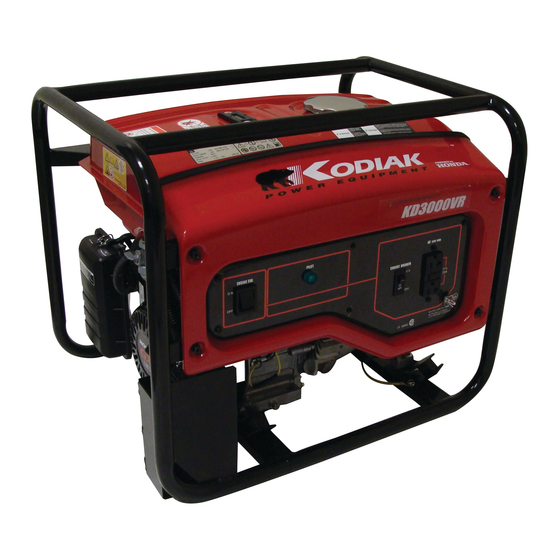 Kodiak KD3000VR Portable Generator Manuals