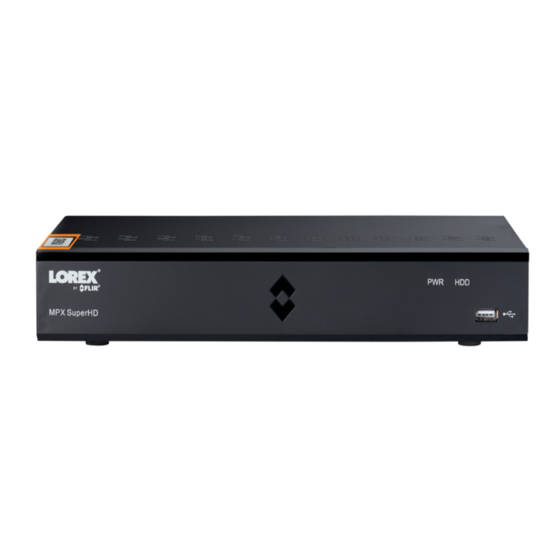 Lorex LHA2000 Series Quick Networking Manual