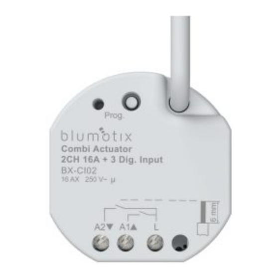 KNX blumotix BX-CI02 Operating Instructions Manual