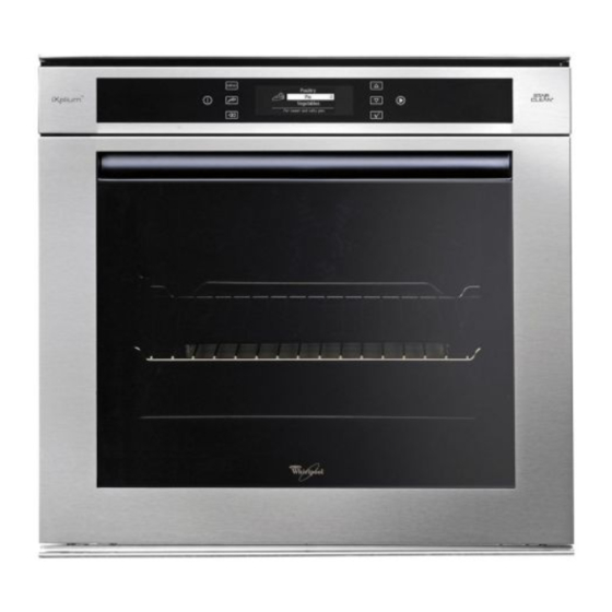 Whirlpool AKZM 833 User And Maintenance Manual