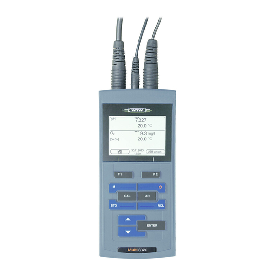 Xylem WTW Multi 3320 Operating Manual