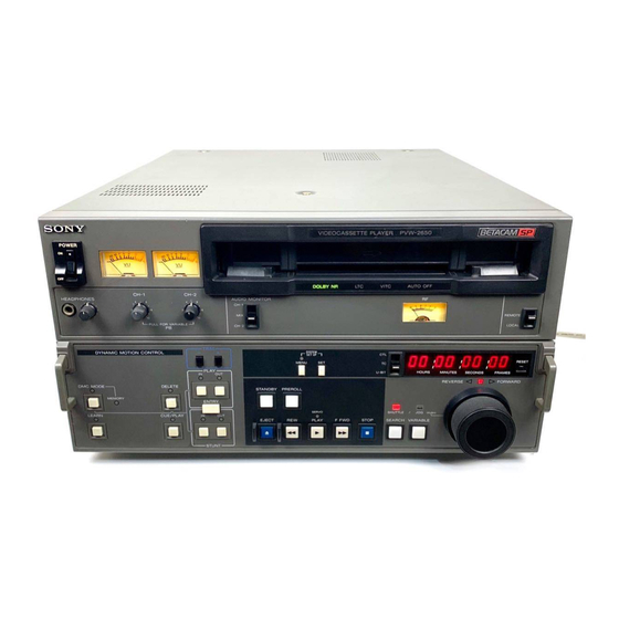 Sony PVW-2650 Brochure & Specs