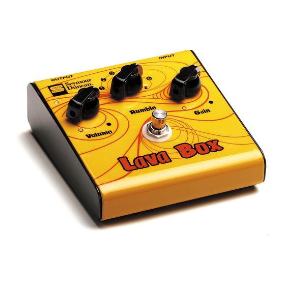 Duncan Lava BoxTM Distortion SFX-05 Product Manual
