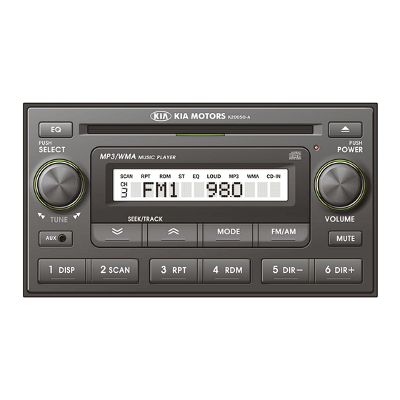 Kia K200SO-A Manuals