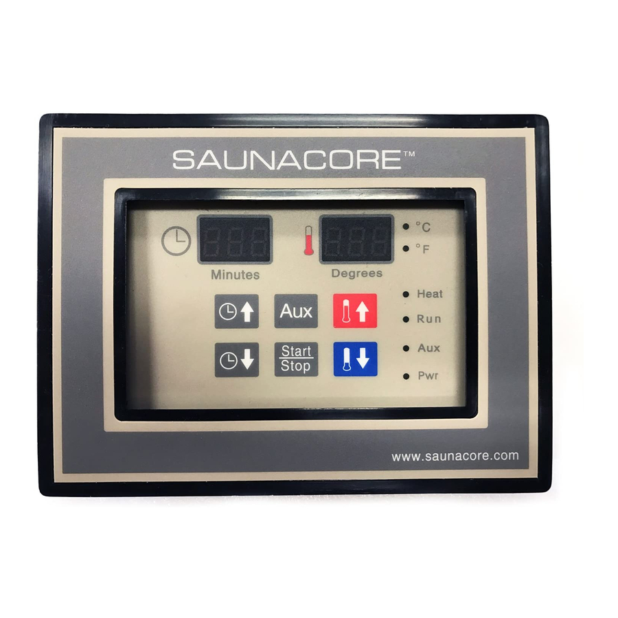 Saunacore Mercuri Operating Instructions