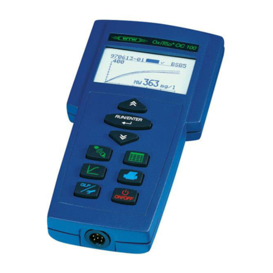 Xylem OxiTop Control OC 100 Operating Manual