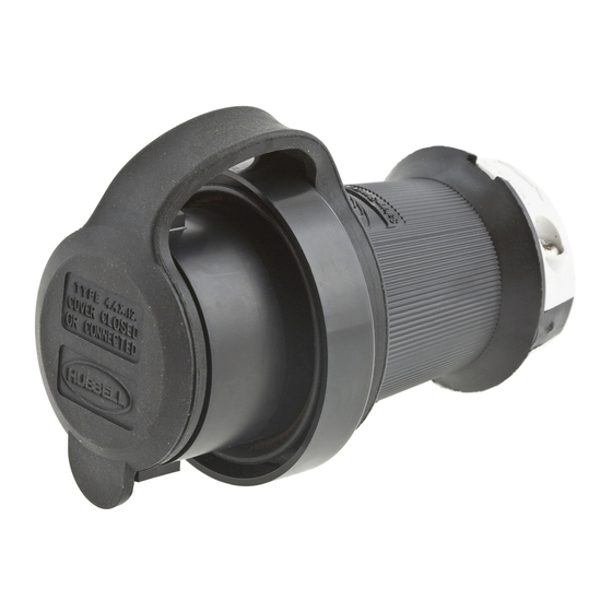 Hubbell SAFETY-SHROUD TWIST-LOCK Installation Instructions