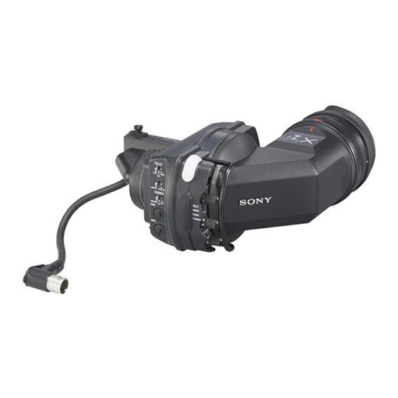 Sony HDVF-C30WR Maintenance Manual