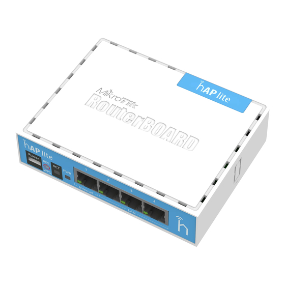 MikroTik hAP lite User Manual