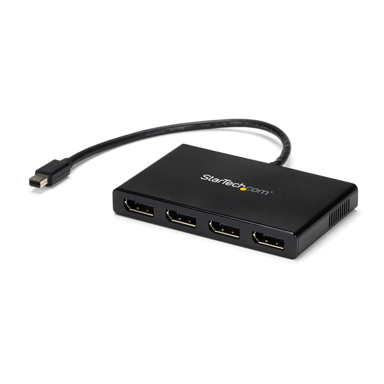 StarTech.com MSTMDP124DP Quick Start Manual