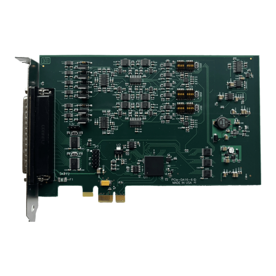 Acces PCIe-DA16-6 Manuals