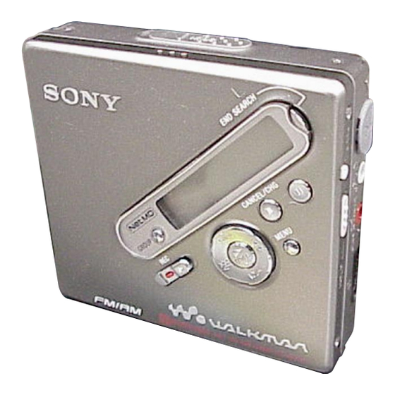 Sony MZ-NF810CK Service Manual
