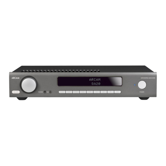 Arcam Integrated Amplifier Handbook