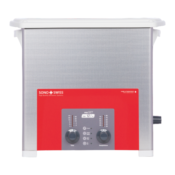 Sonoswiss PRESET SW 1/H Instruction Manual