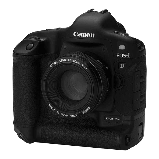 Canon EOS 1D Software Instructions