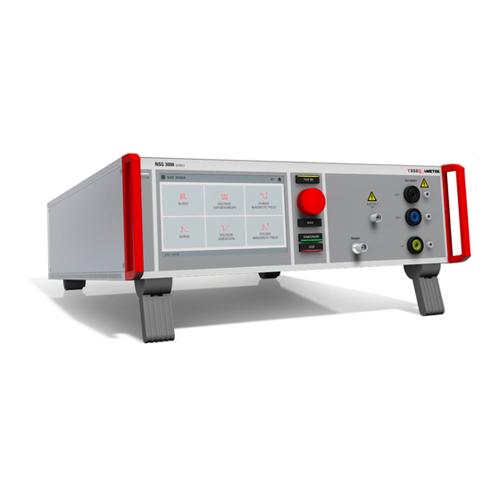 Teseq NSG 3000A Series Operation Manual