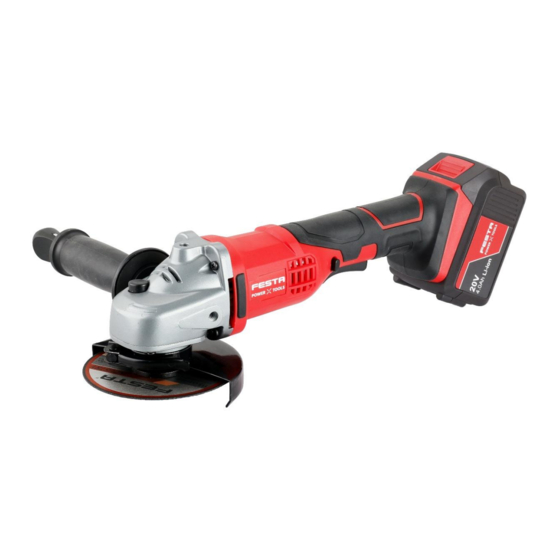 FESTA 28032 Cordless Angle Grinder Manuals