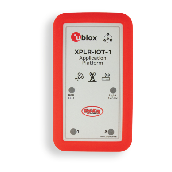 Ublox XPLR-IOT-1 Manuals