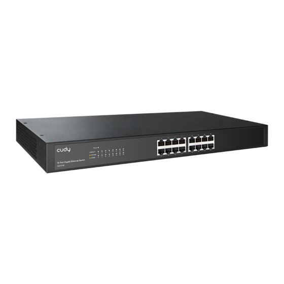 Cudy GS1016 Quick Installation Manual