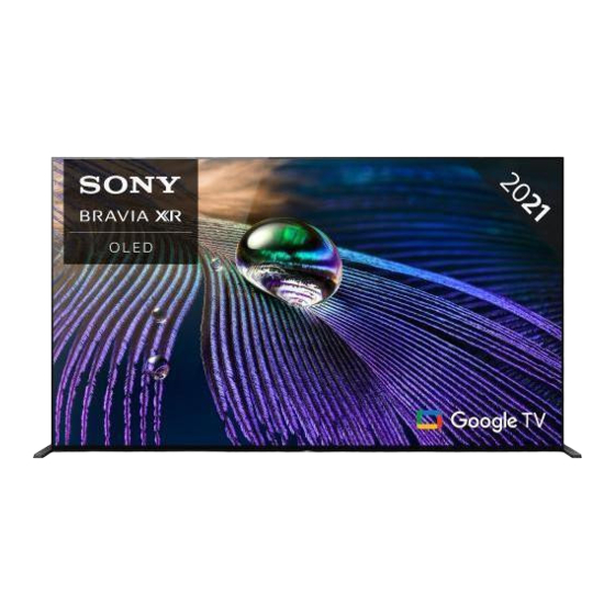 Sony BRAVIA XR-65A9 L Series Setup Manual