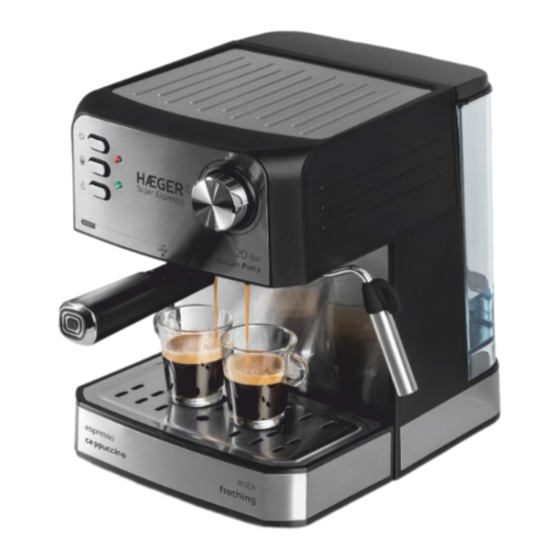 HAEGER Super Espresso CM-85B.011A Instruction Manual