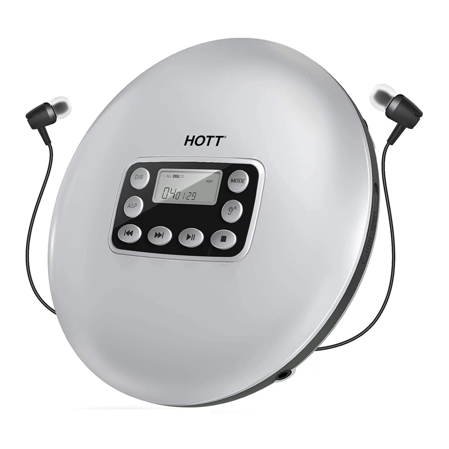 Hott CD711, CD711T Manual
