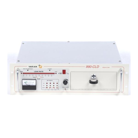 Varian 990 CLD Autoline Instruction Manual