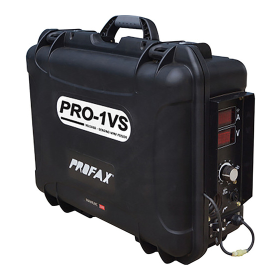 PROFAX PRO-1VS Manuals