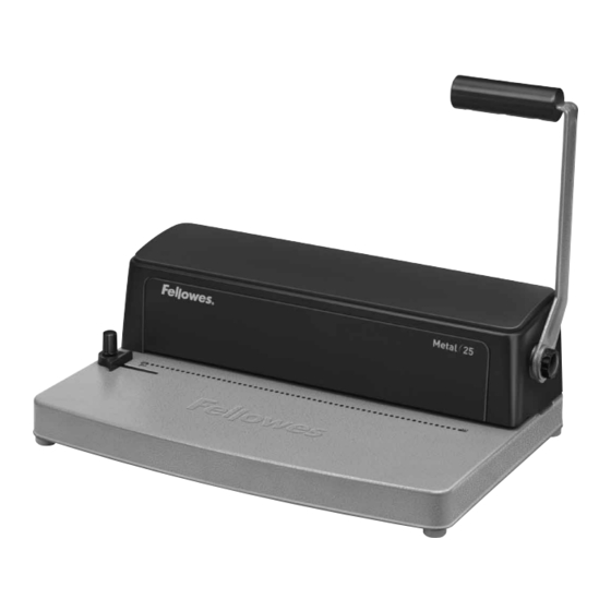 Fellowes Metal 25 Instructions Manual