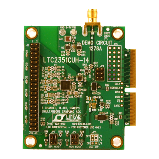 Linear Technology LTC2351-14 Quic Start Manual