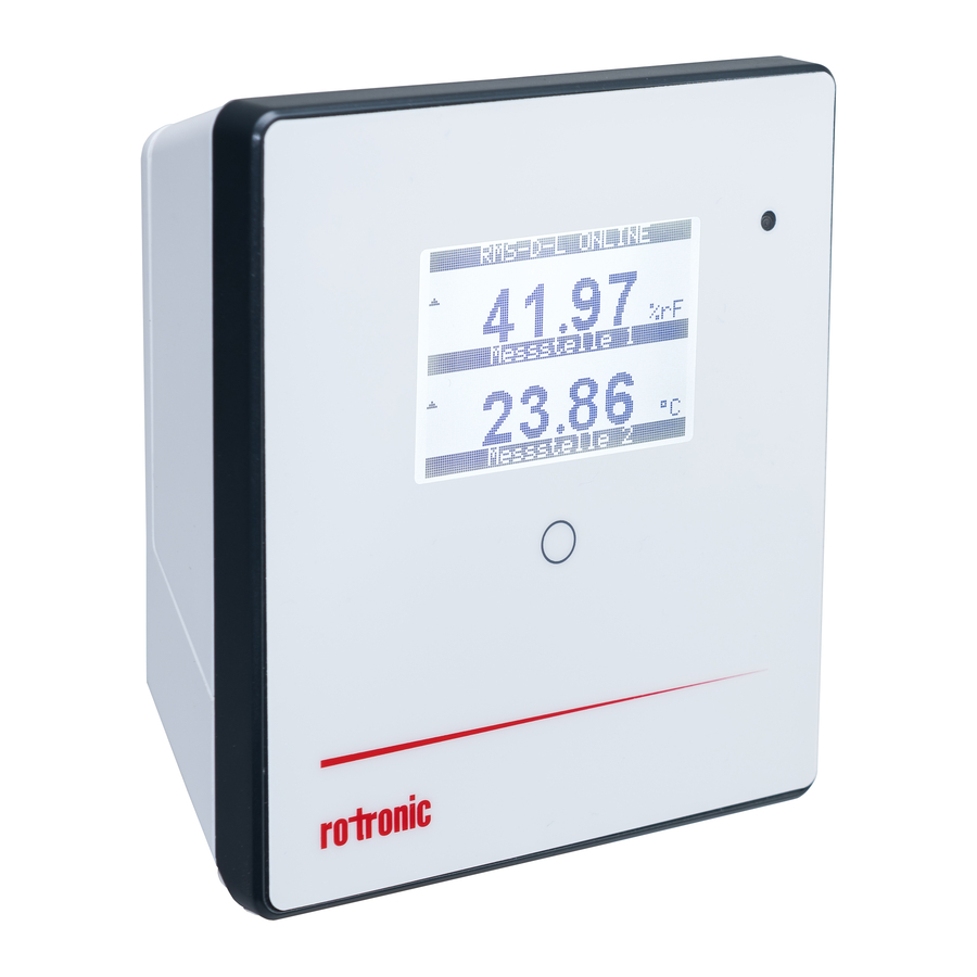 Rotronic RMS-D-L - RMS Display Manual