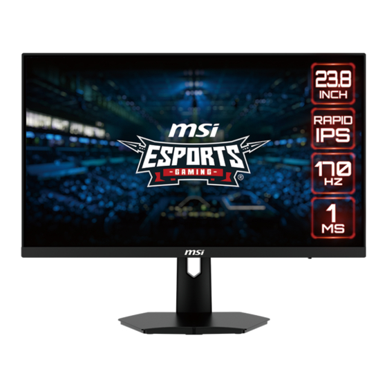 MSI G244F User Manual