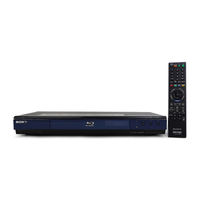 Sony BDP-S470 - Blu-ray Disc™ Player Manuals | ManualsLib