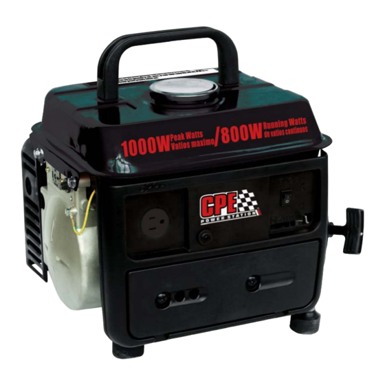 CPE 2 STROKE GENERATOR Owner's Manual And Operating Instructions