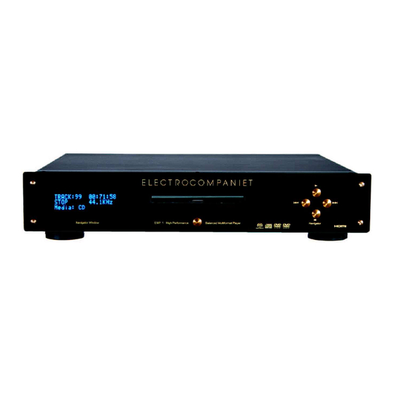ELECTROCOMPANIET EMP - 1 Owner's Manual